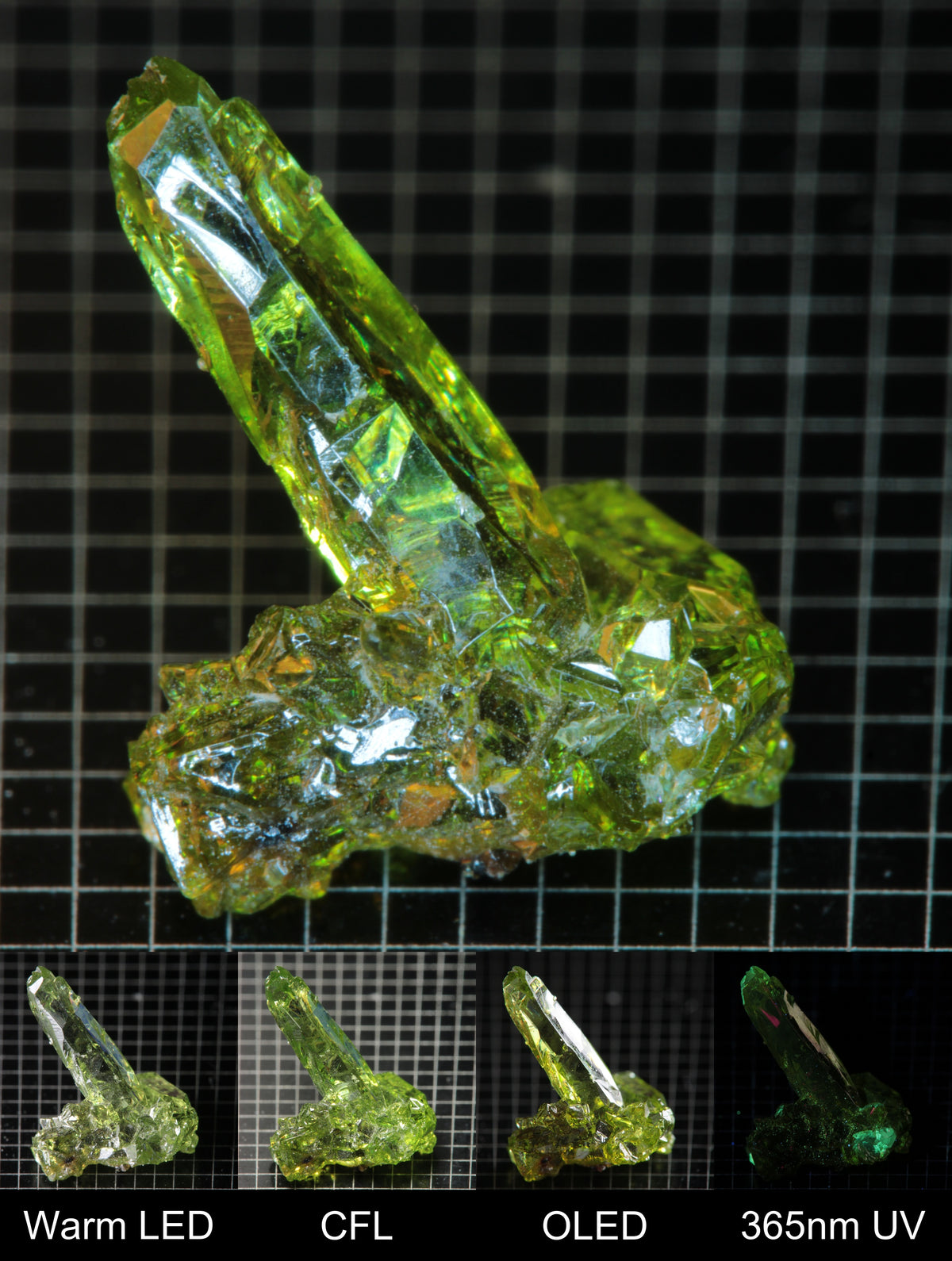 Smokestack Zincite Large Green Crystal Gem Specimen
