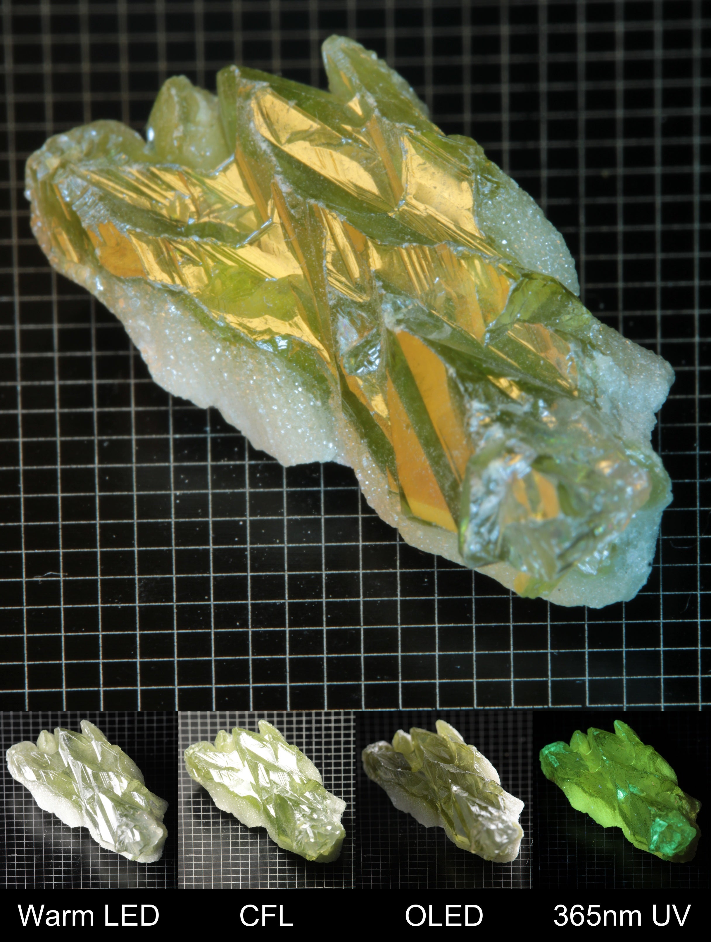 Smokestack Zincite Green Cluster Gem Specimen