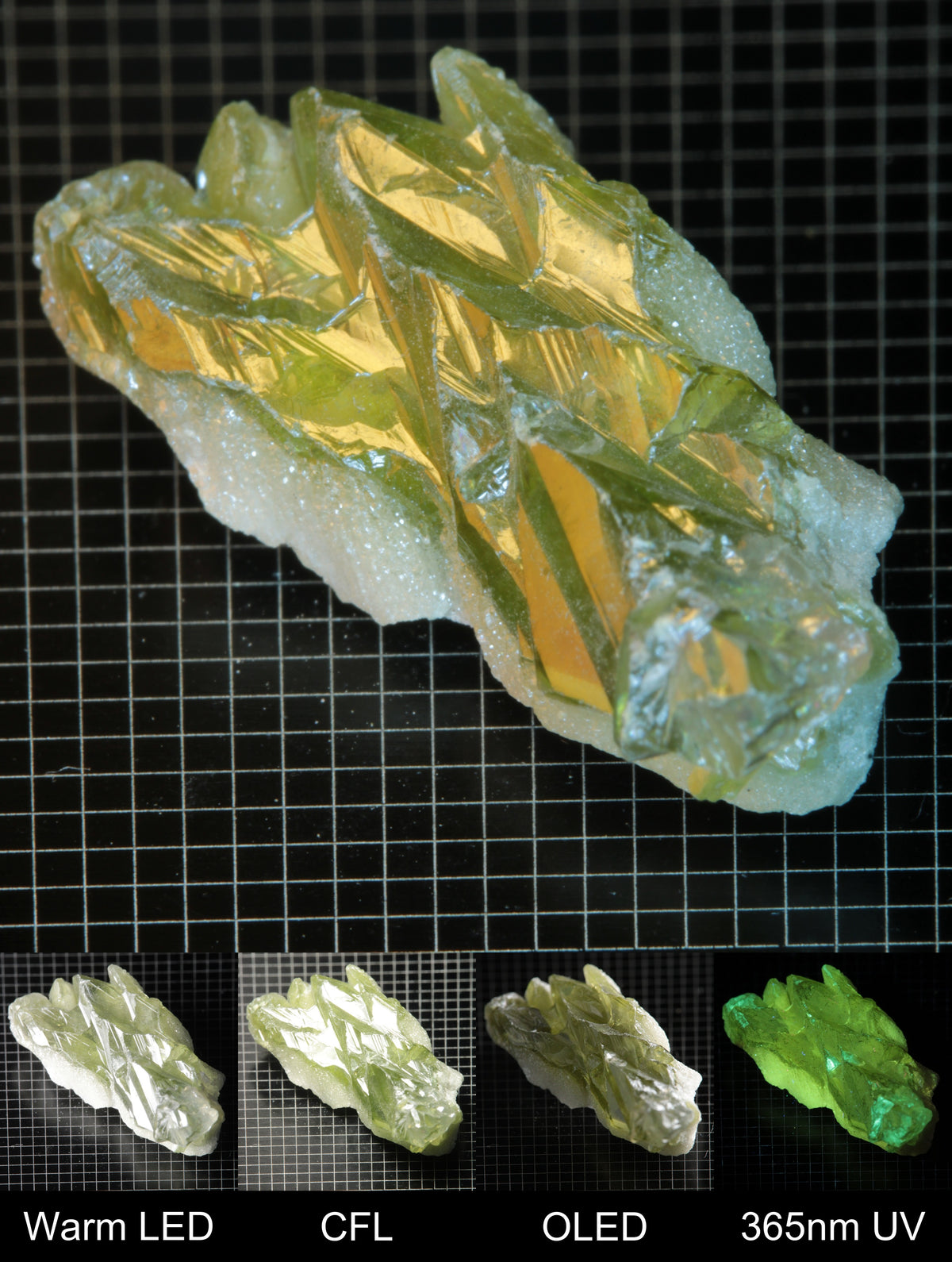 Smokestack Zincite Green Cluster Gem Specimen