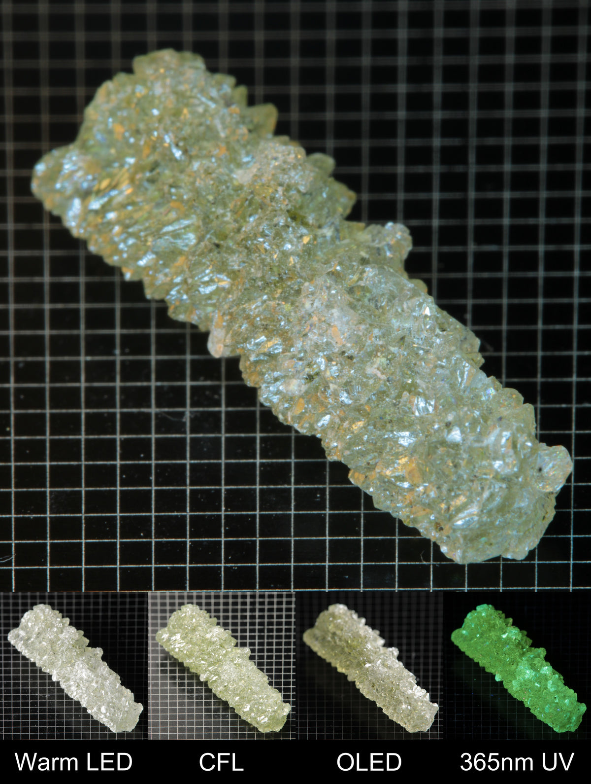 Smokestack Zincite White Cluster Bar Gem Specimen