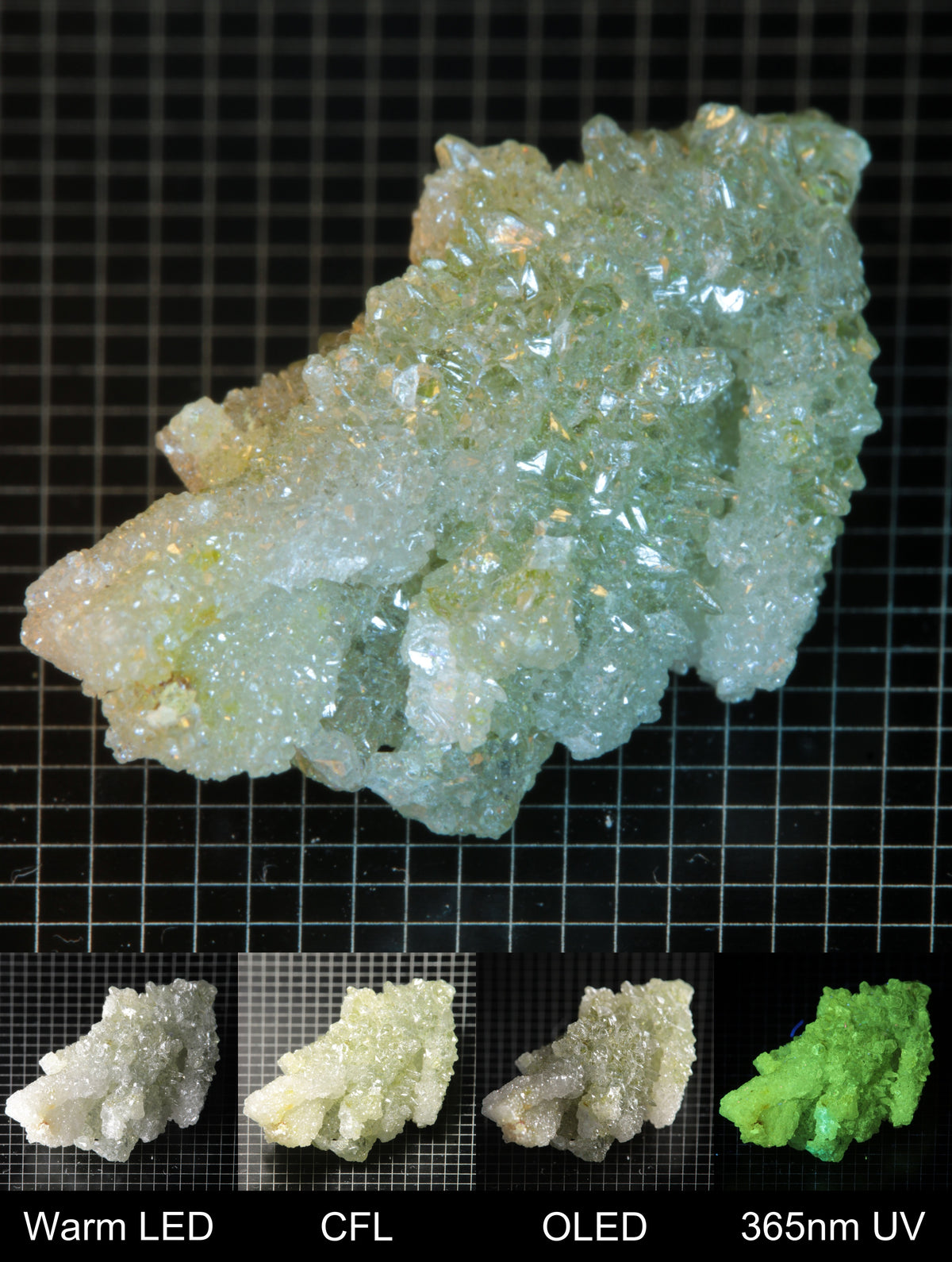 Smokestack Zincite White Cluster Gem Specimen