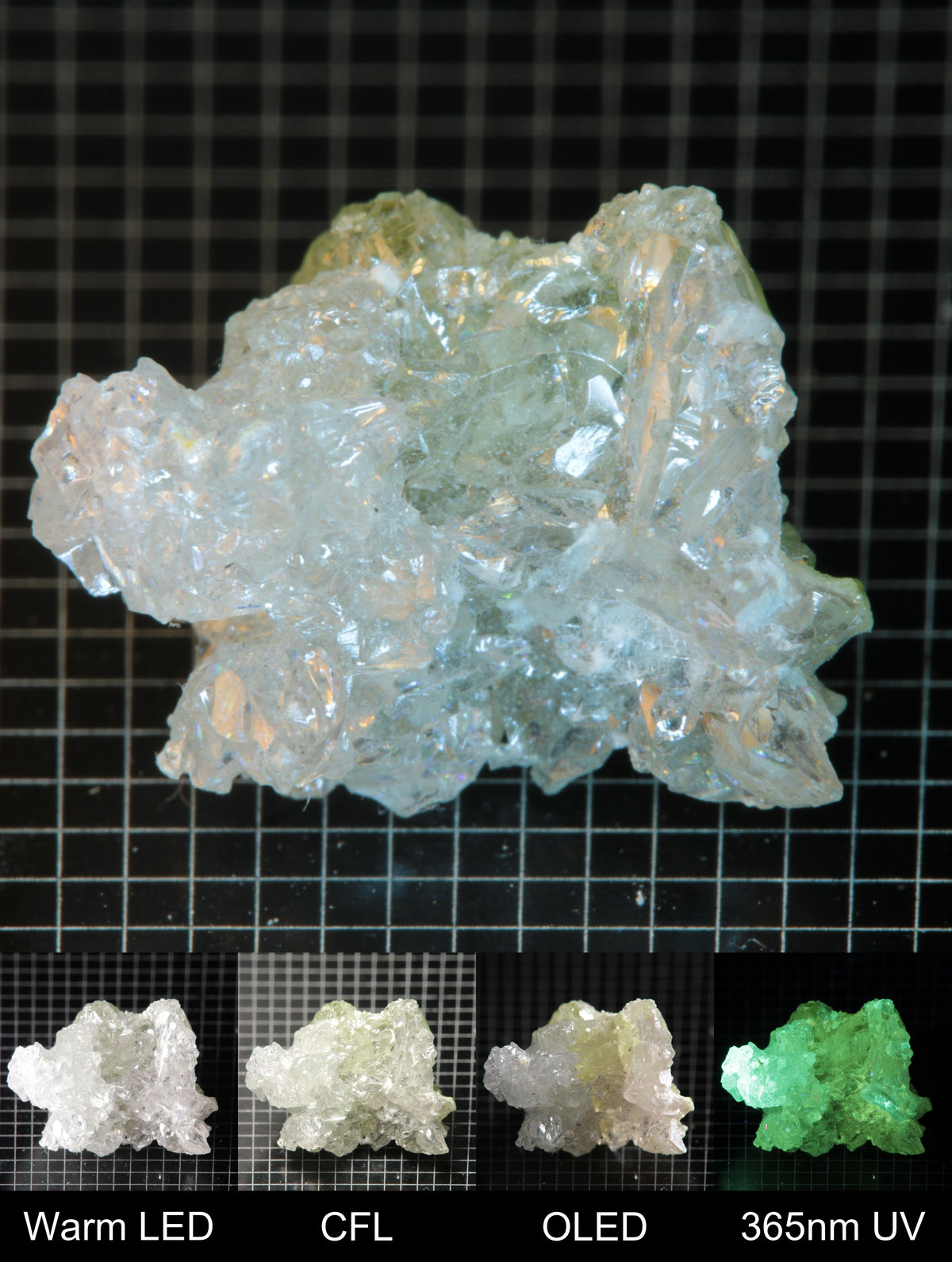 Smokestack Zincite White Cluster Gem Specimen