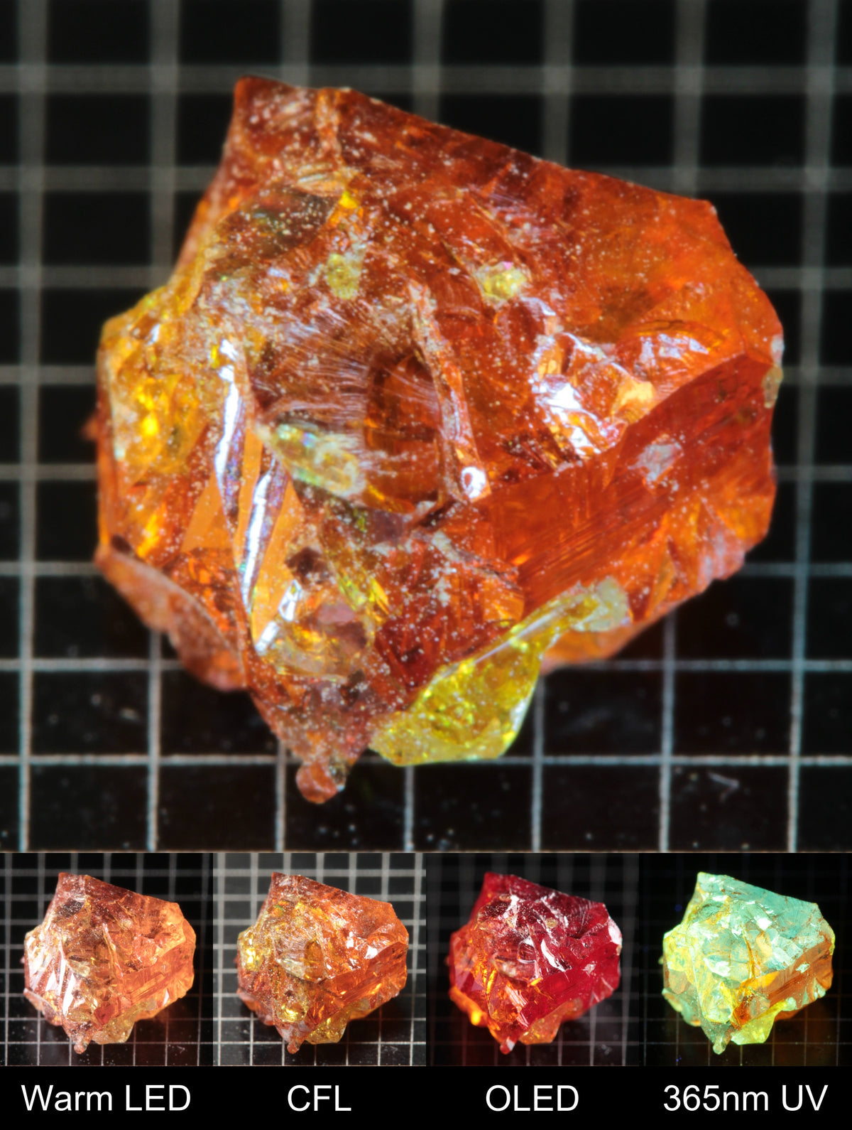 Smokestack Zincite Orange Cluster Gem Specimen