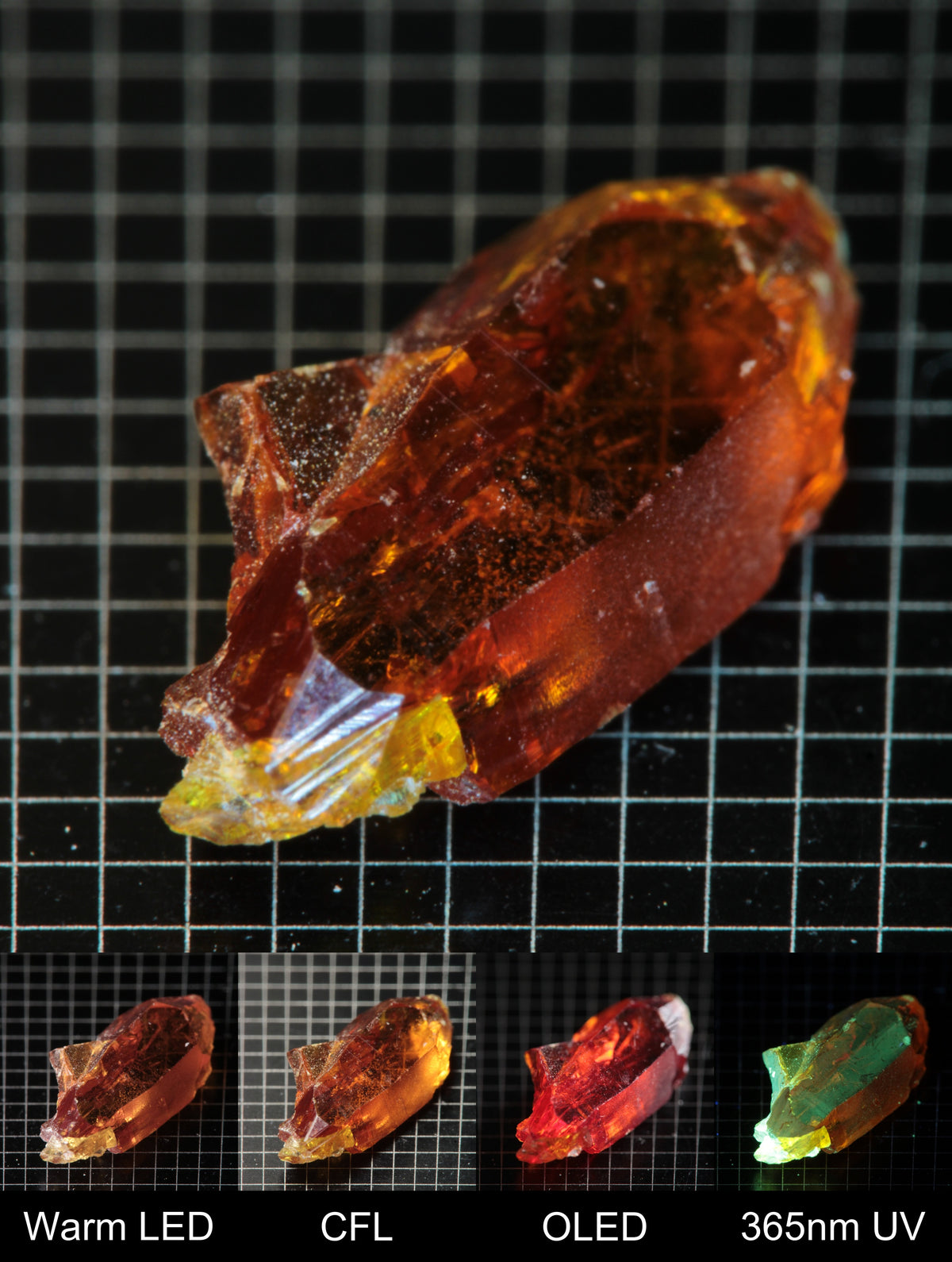 Smokestack Zincite Orange Needle Gem Specimen