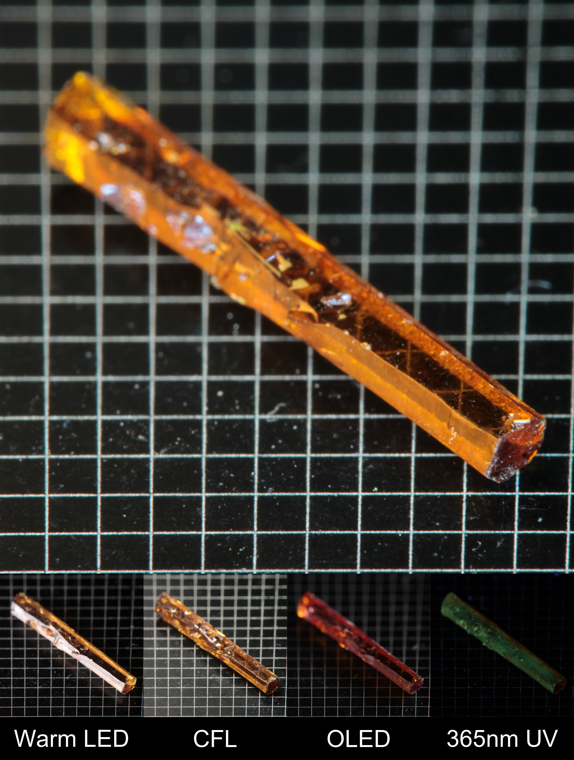 Smokestack Zincite Orange Needle Gem Specimen