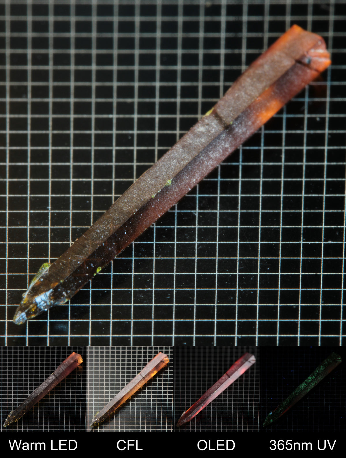 Smokestack Zincite Orange Needle Gem Specimen
