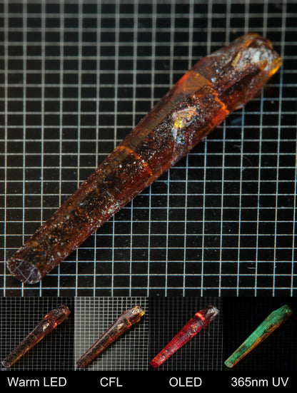 Smokestack Zincite Orange Needle Gem Specimen