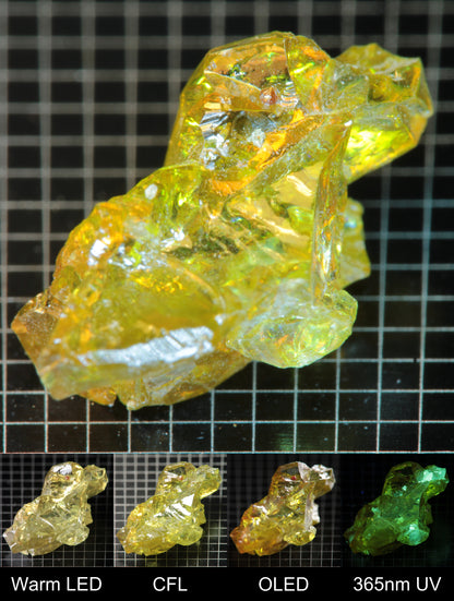 Smokestack Zincite Yellow Cluster Gem Specimen