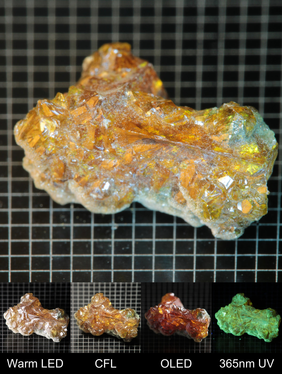 Smokestack Zincite Dark Orange Cluster Gem Specimen