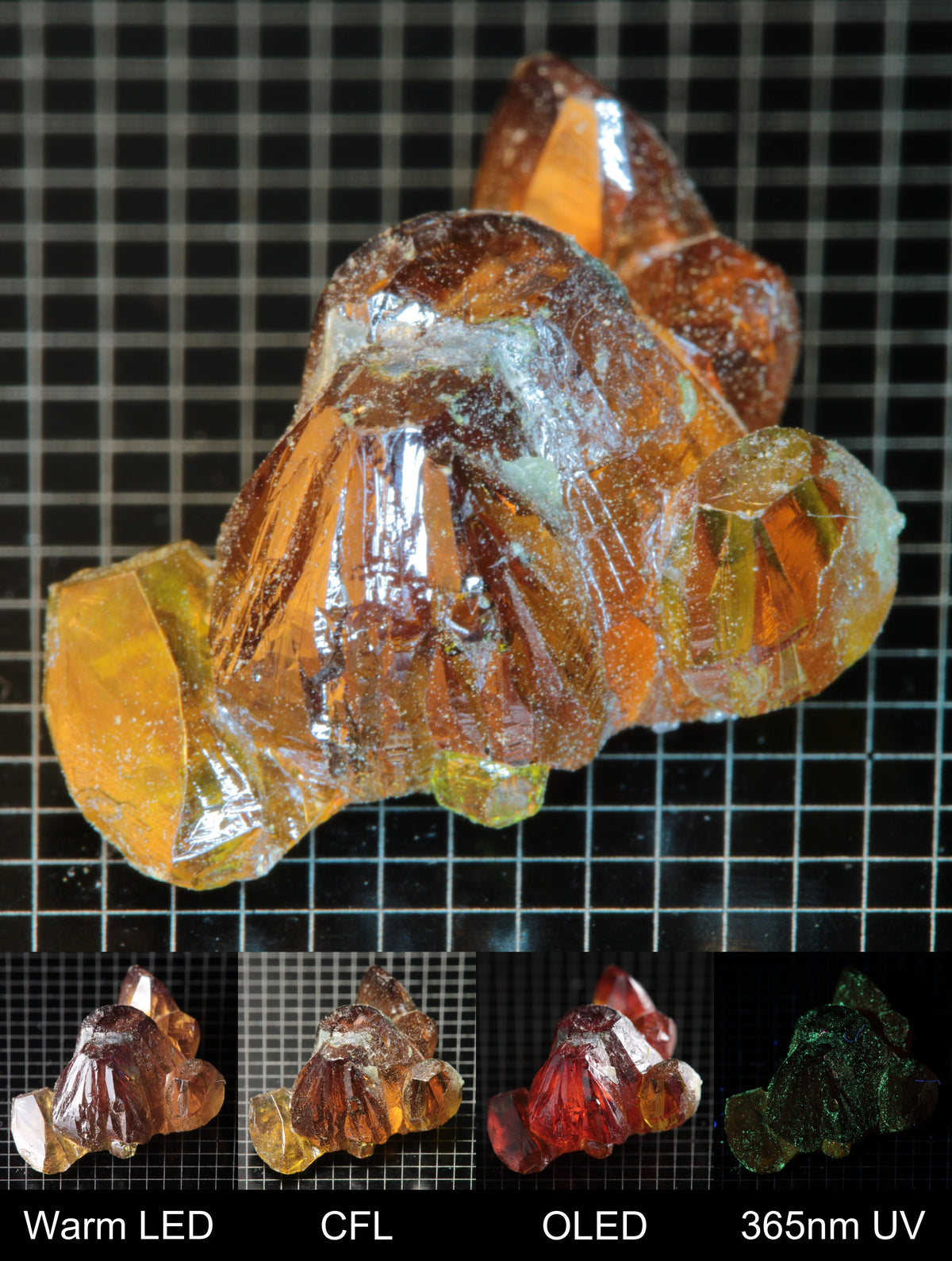 Smokestack Zincite Dark Orange Cluster Gem Specimen