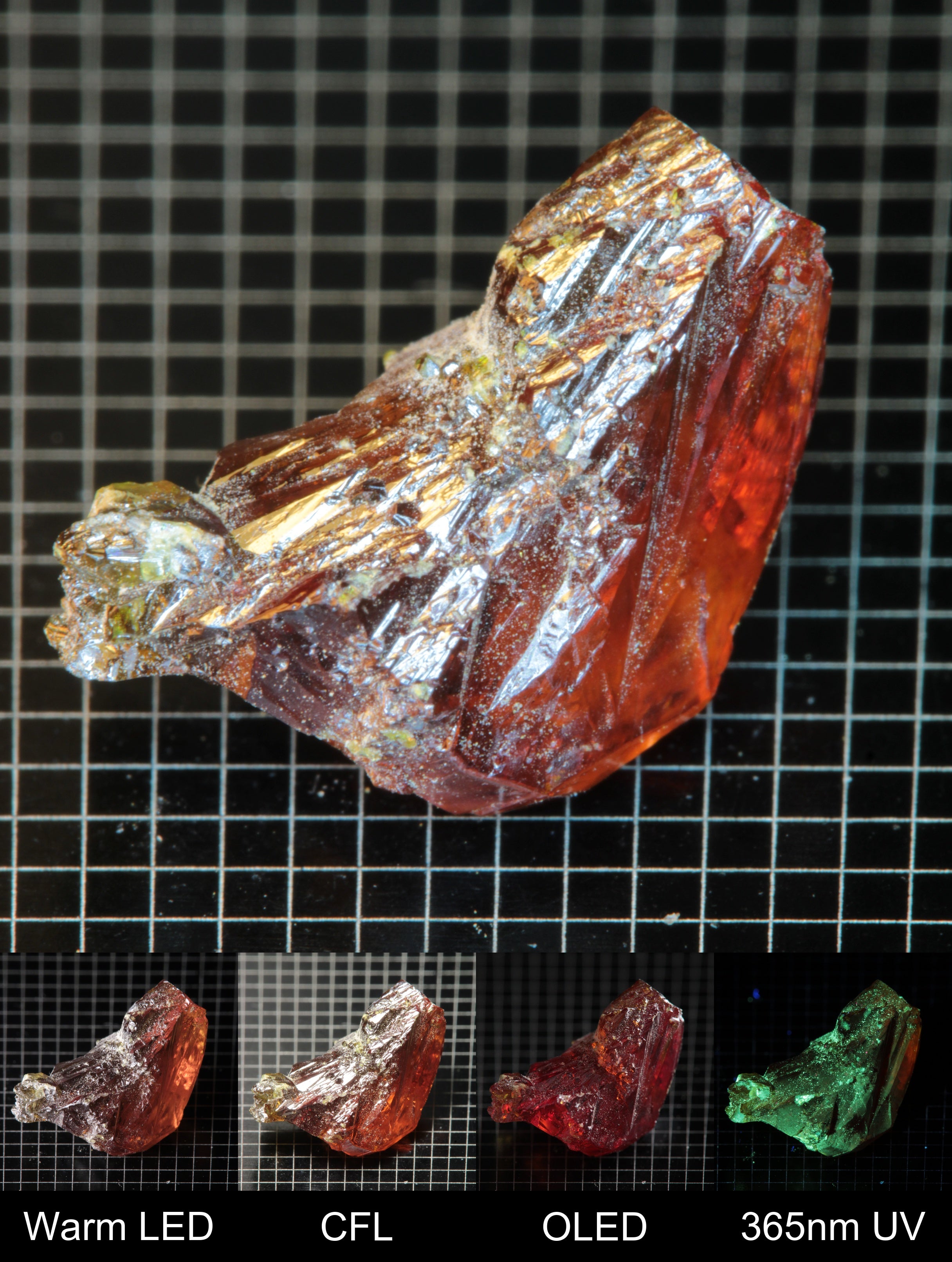 Smokestack Zincite Dark Orange Cluster Gem Specimen