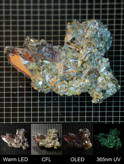 Smokestack Zincite Dark Orange Cluster Gem Specimen