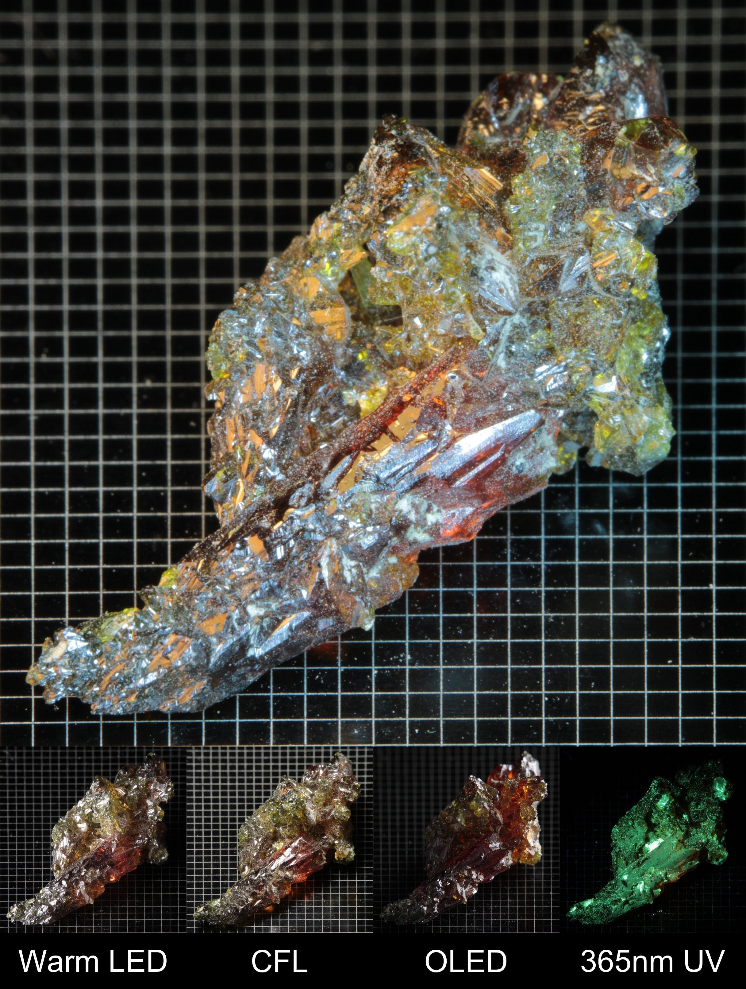 Smokestack Zincite Dark Orange Cluster Gem Specimen