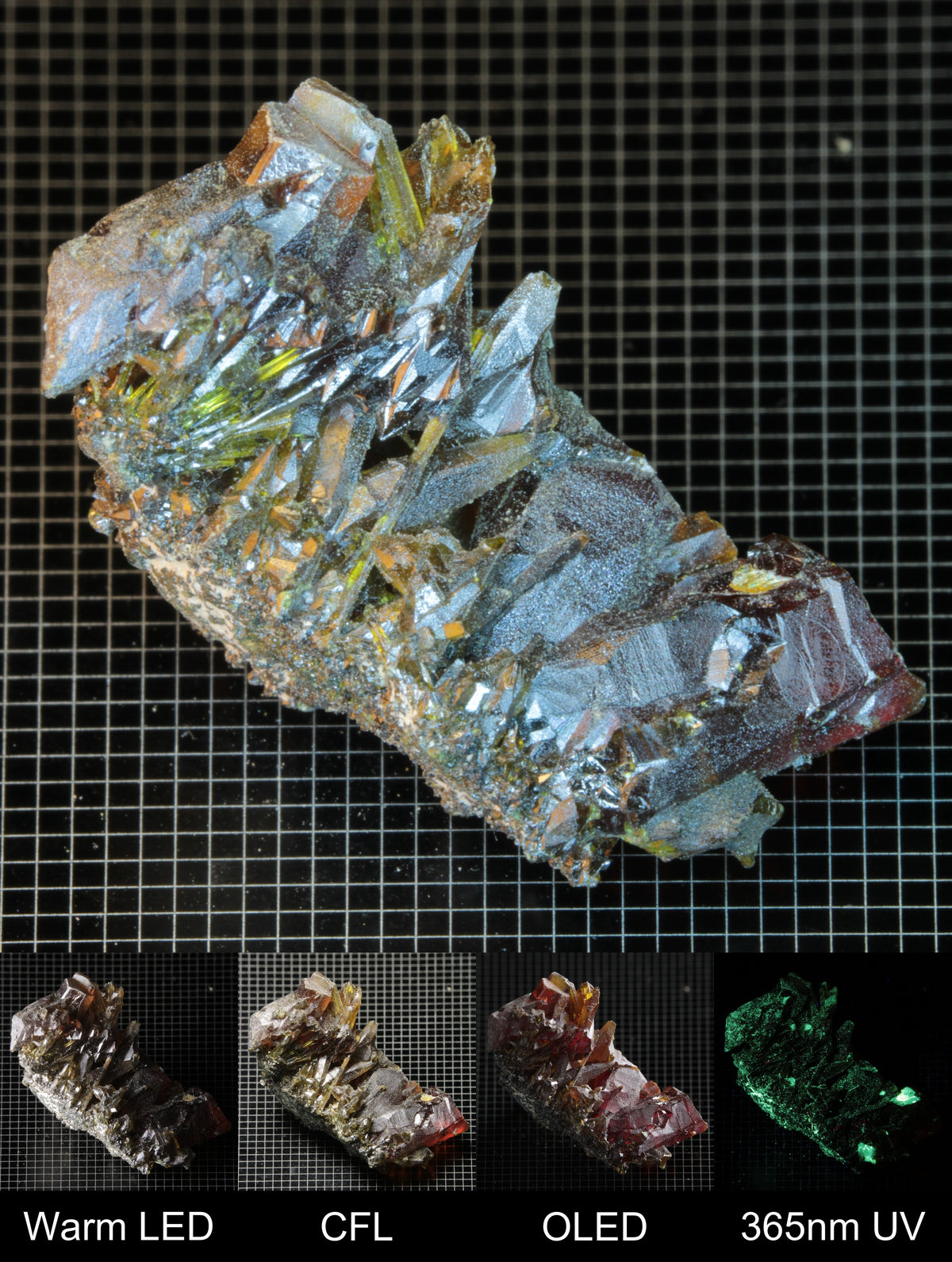 Smokestack Zincite Dark Orange Cluster Gem Specimen