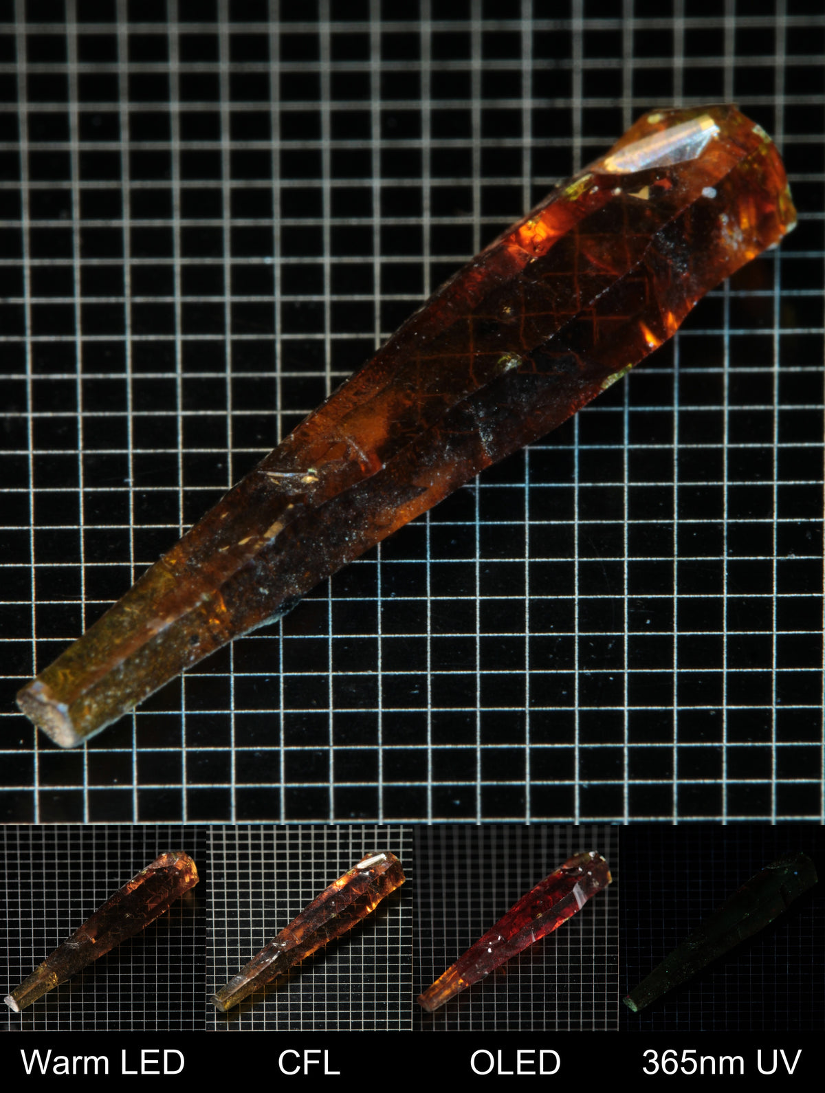 Smokestack Zincite Orange Needle Gem Specimen