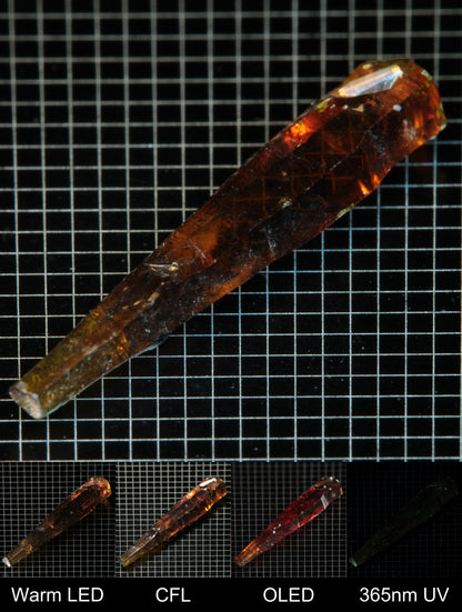 Smokestack Zincite Orange Needle Gem Specimen