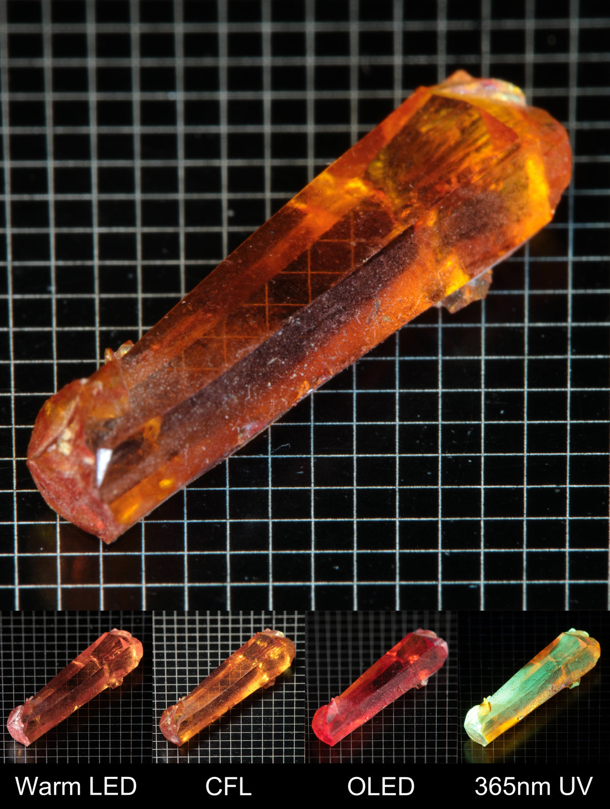 Smokestack Zincite Orange Crystal Gem Specimen