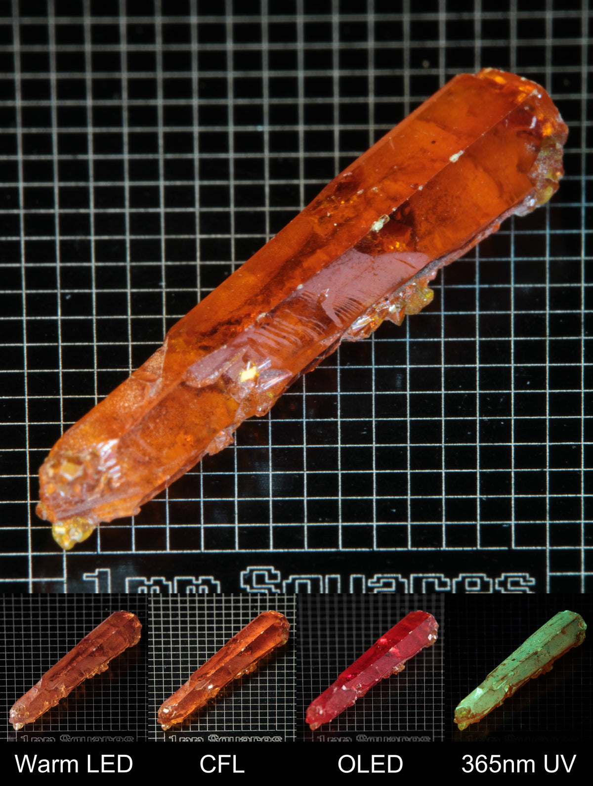 Smokestack Zincite Orange Crystal Gem Specimen