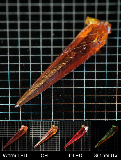 Smokestack Zincite Orange Needle Gem Specimen