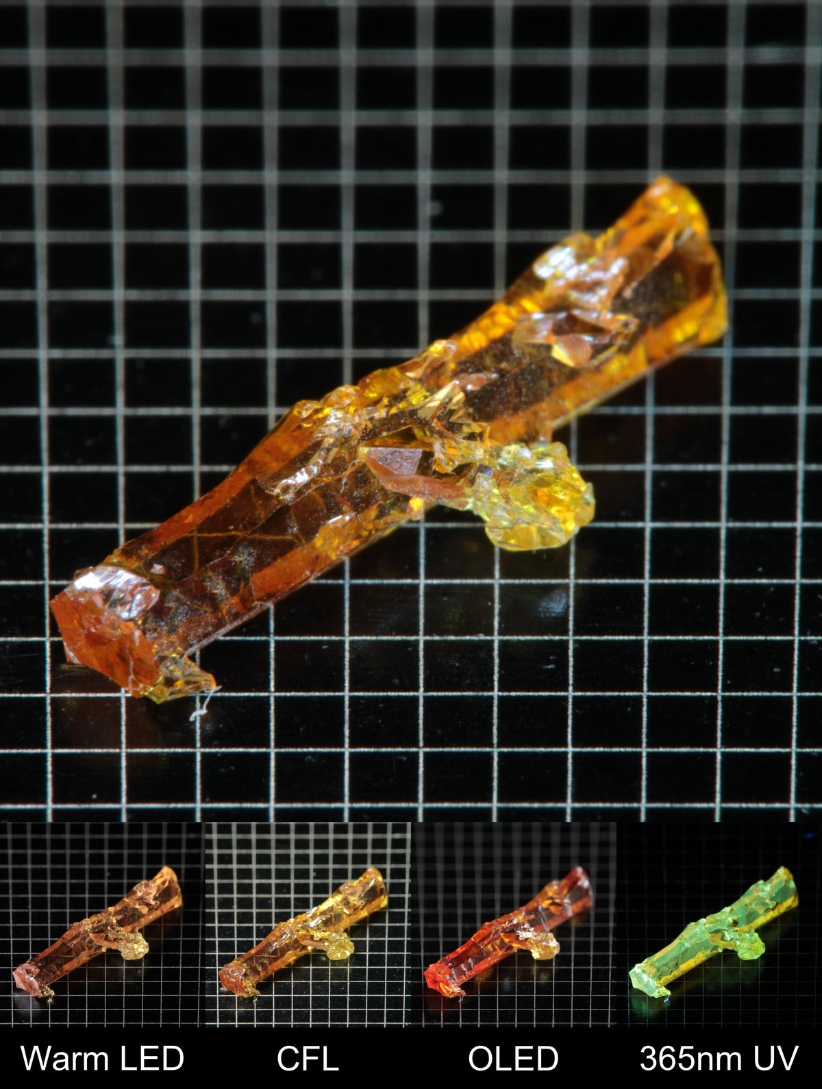 Smokestack Zincite Orange Needle Gem Specimen