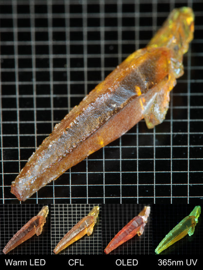 Smokestack Zincite Orange Needle Gem Specimen