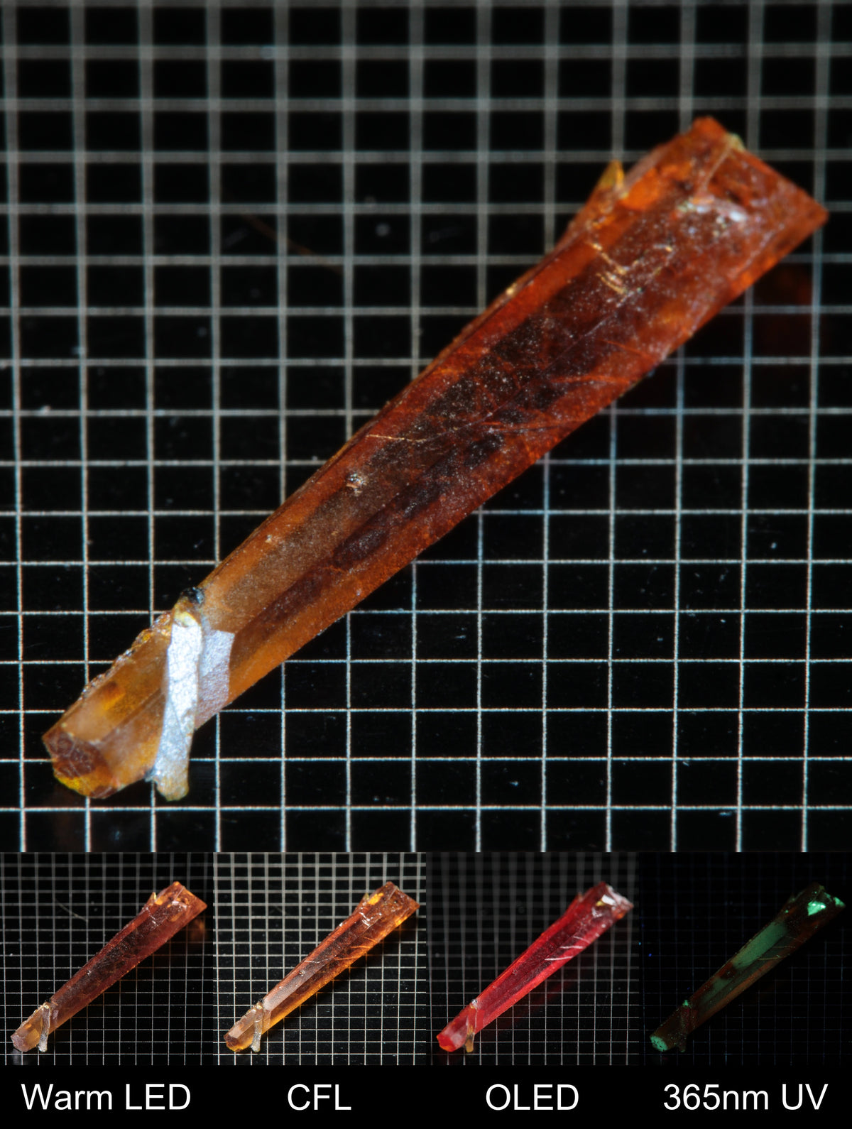 Smokestack Zincite Orange Needle Gem Specimen