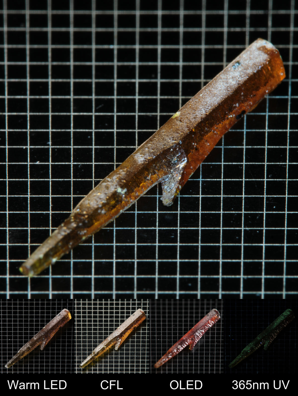 Smokestack Zincite Orange Needle Gem Specimen