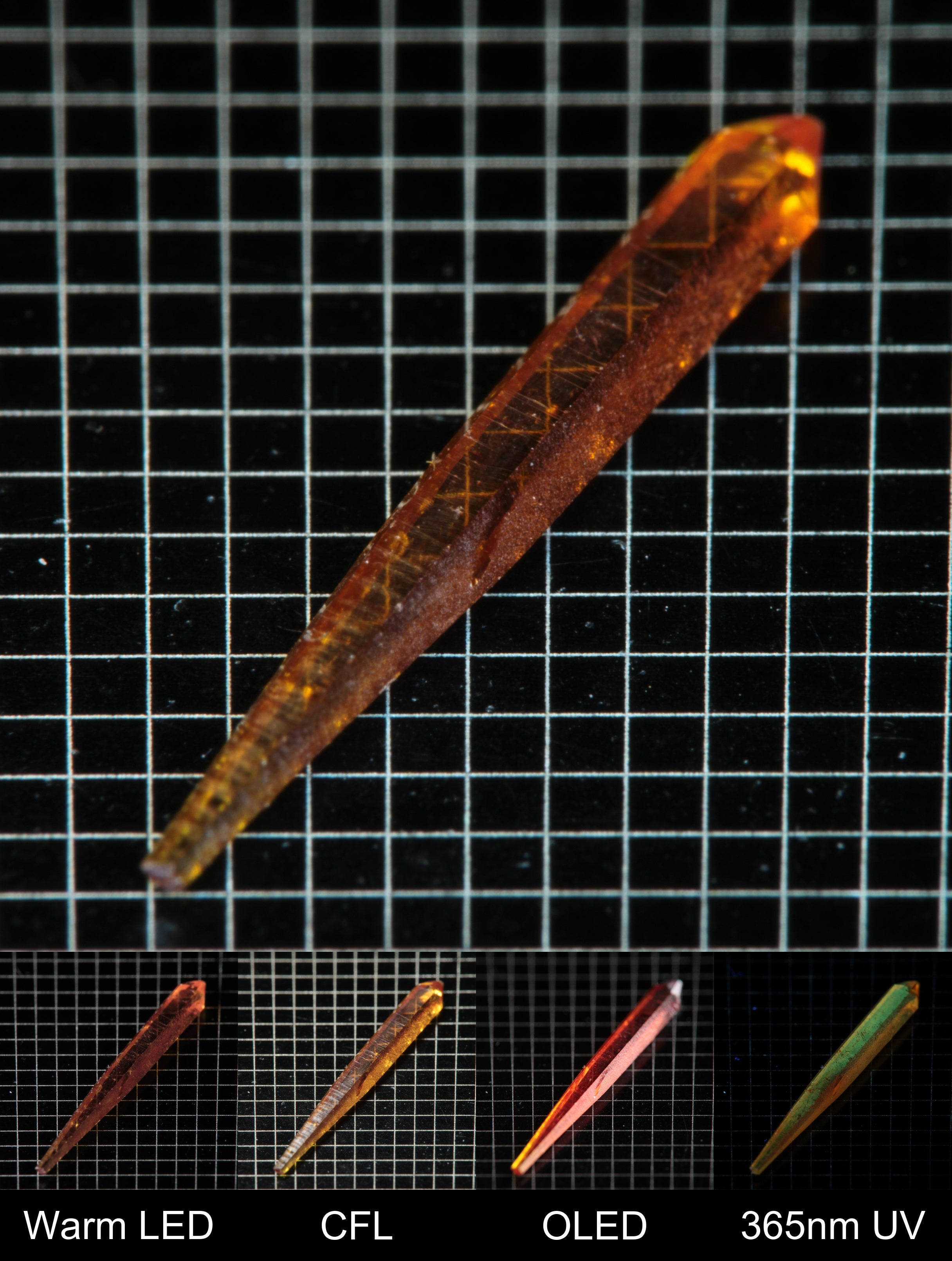Smokestack Zincite Orange Needle Gem Specimen