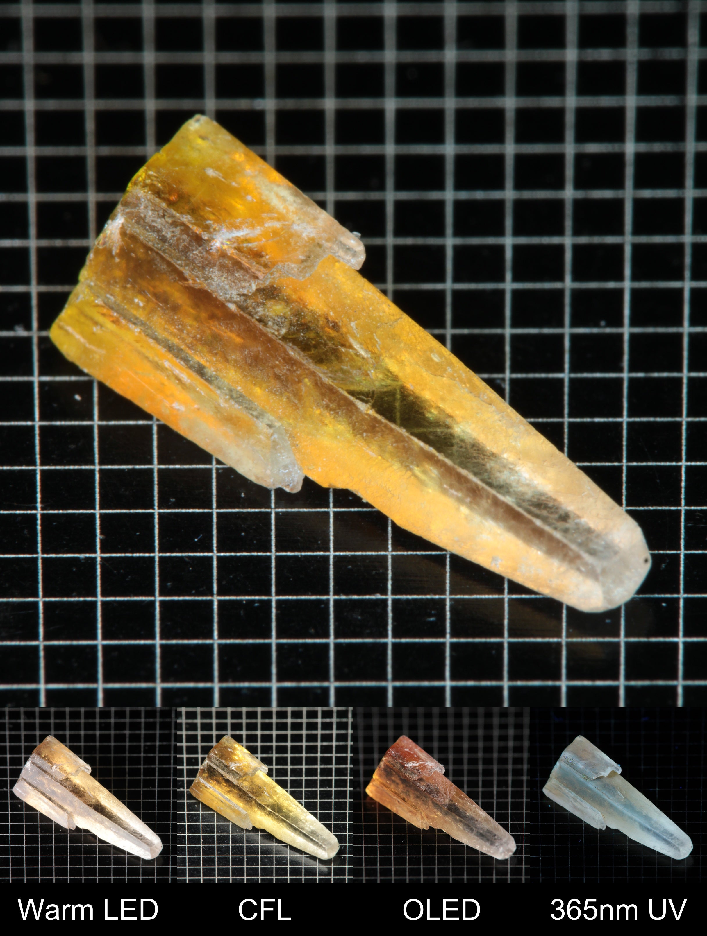 Smokestack Zincite Orange and White Needle Gem Specimen