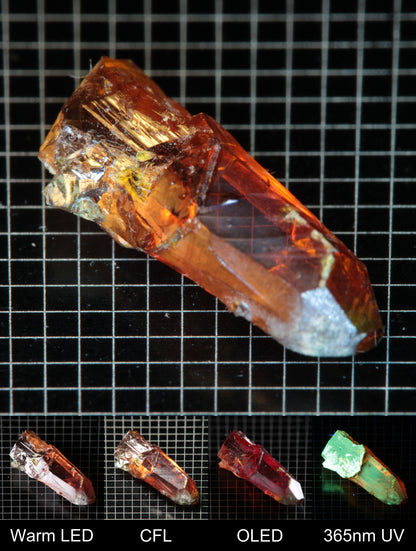 Smokestack Zincite Orange Crystal Gem Specimen