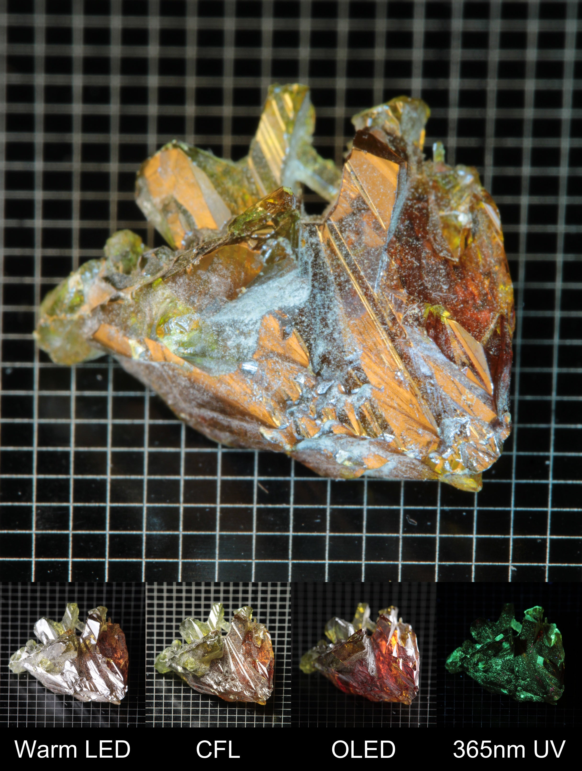 Smokestack Zincite Dark Multicolor Cluster Gem Specimen