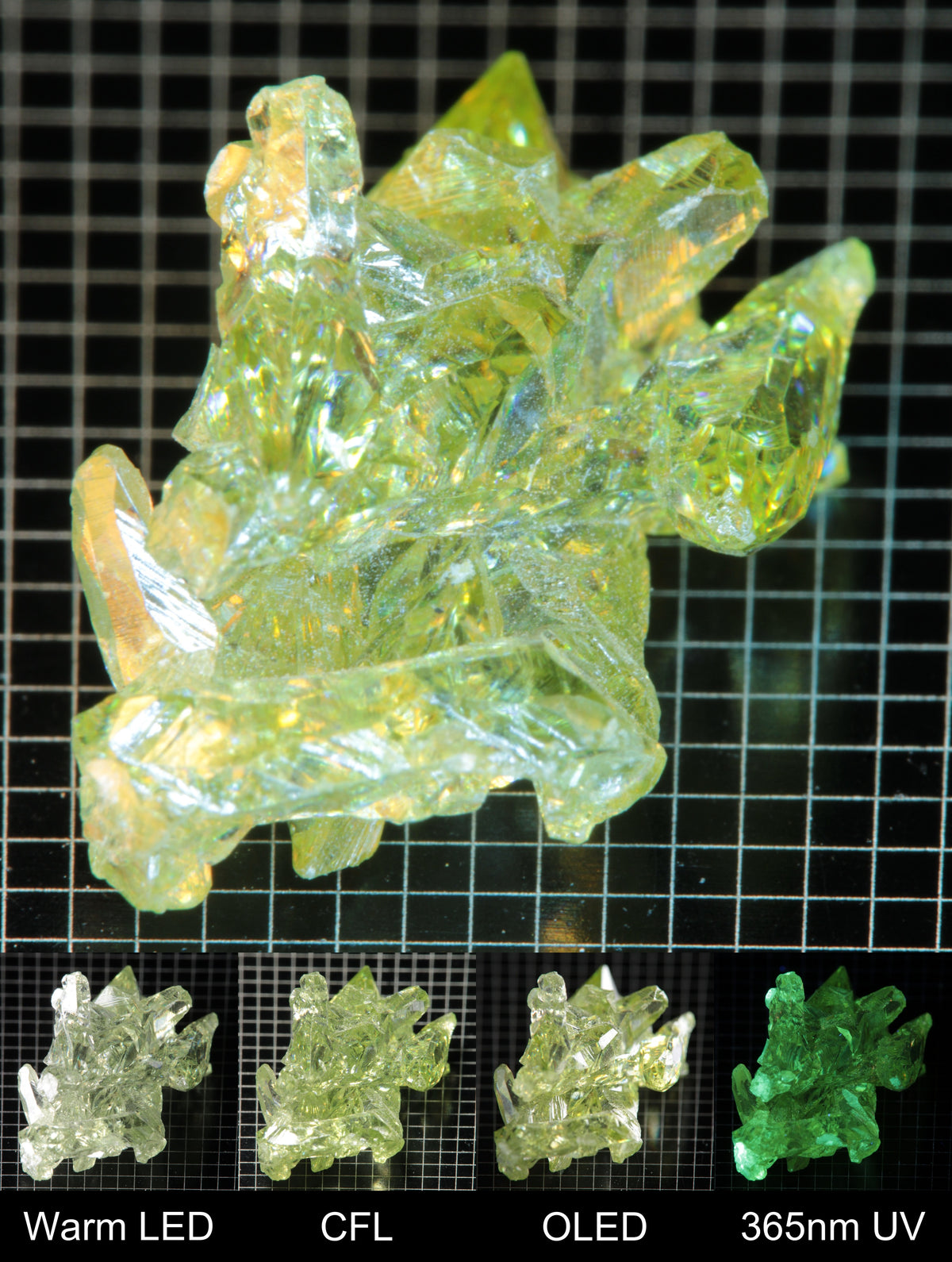 Smokestack Zincite Light Green Cluster Gem Specimen