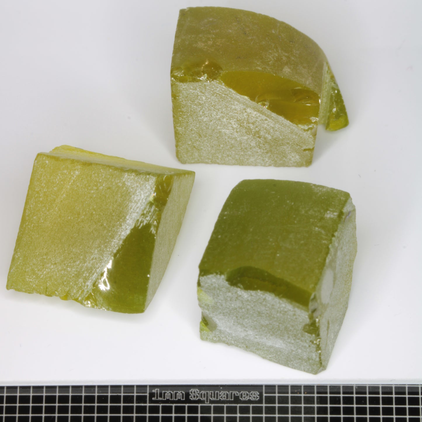 Zombie Garnet, Green Laser Garnet Facet Rough, Ce+?? YAG