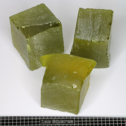 Zombie Garnet, Green Laser Garnet Facet Rough, Ce+?? YAG