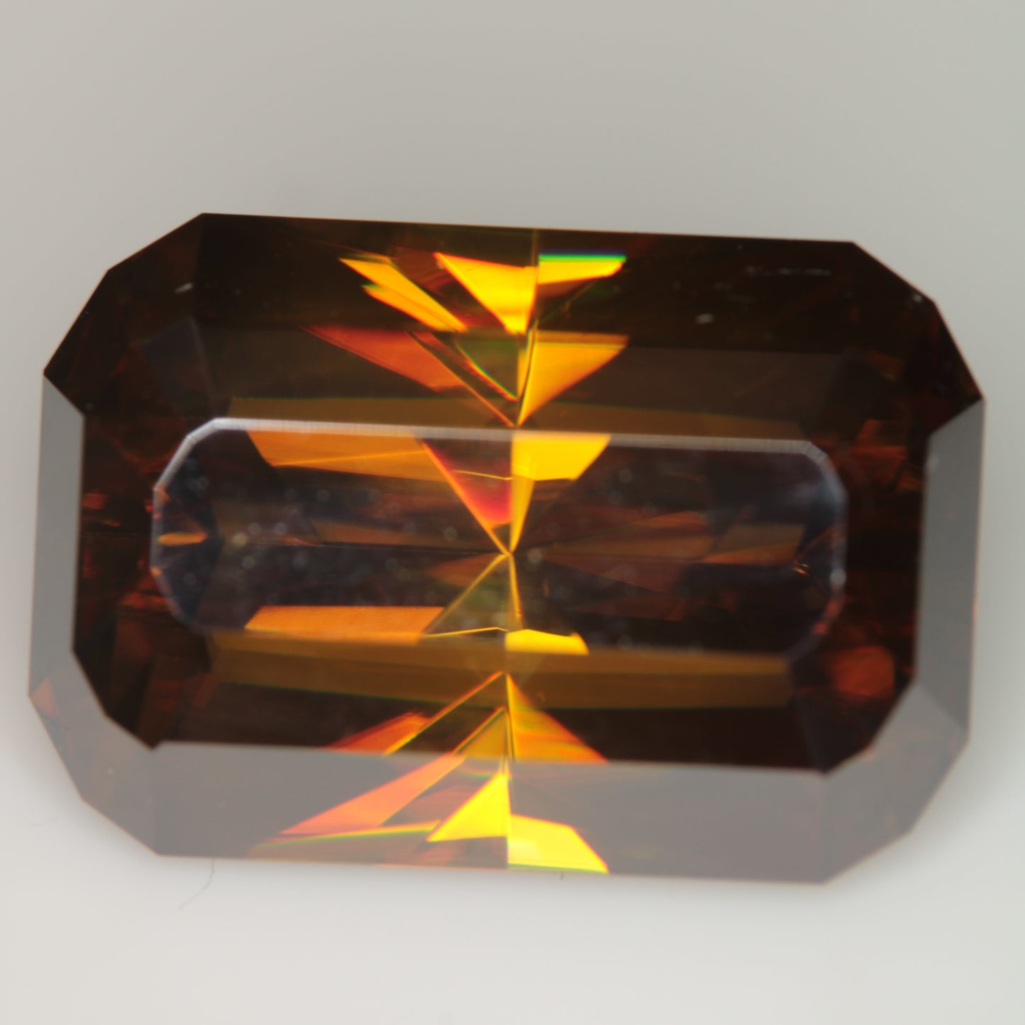 Cushion Cut Honey Rutile 11 ct, Lab Grown Rutile