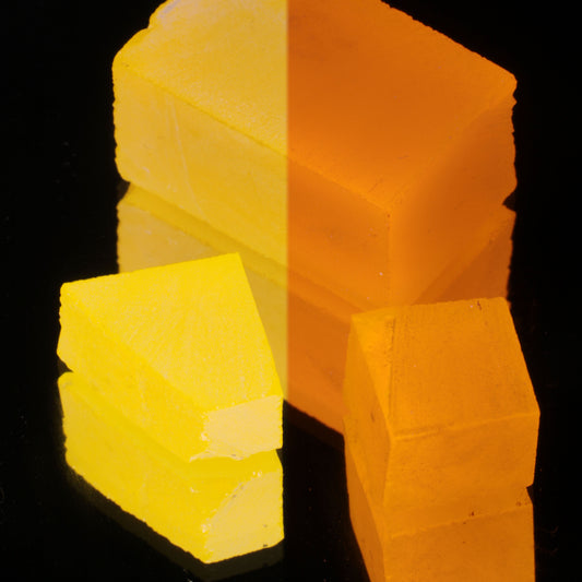 Special Orange Glow Cerium YAG Facet Rough
