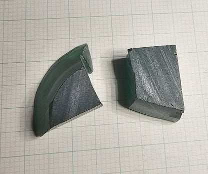 Pure Deep Green Laser Garnet Facet Rough, CTH Laser YAG