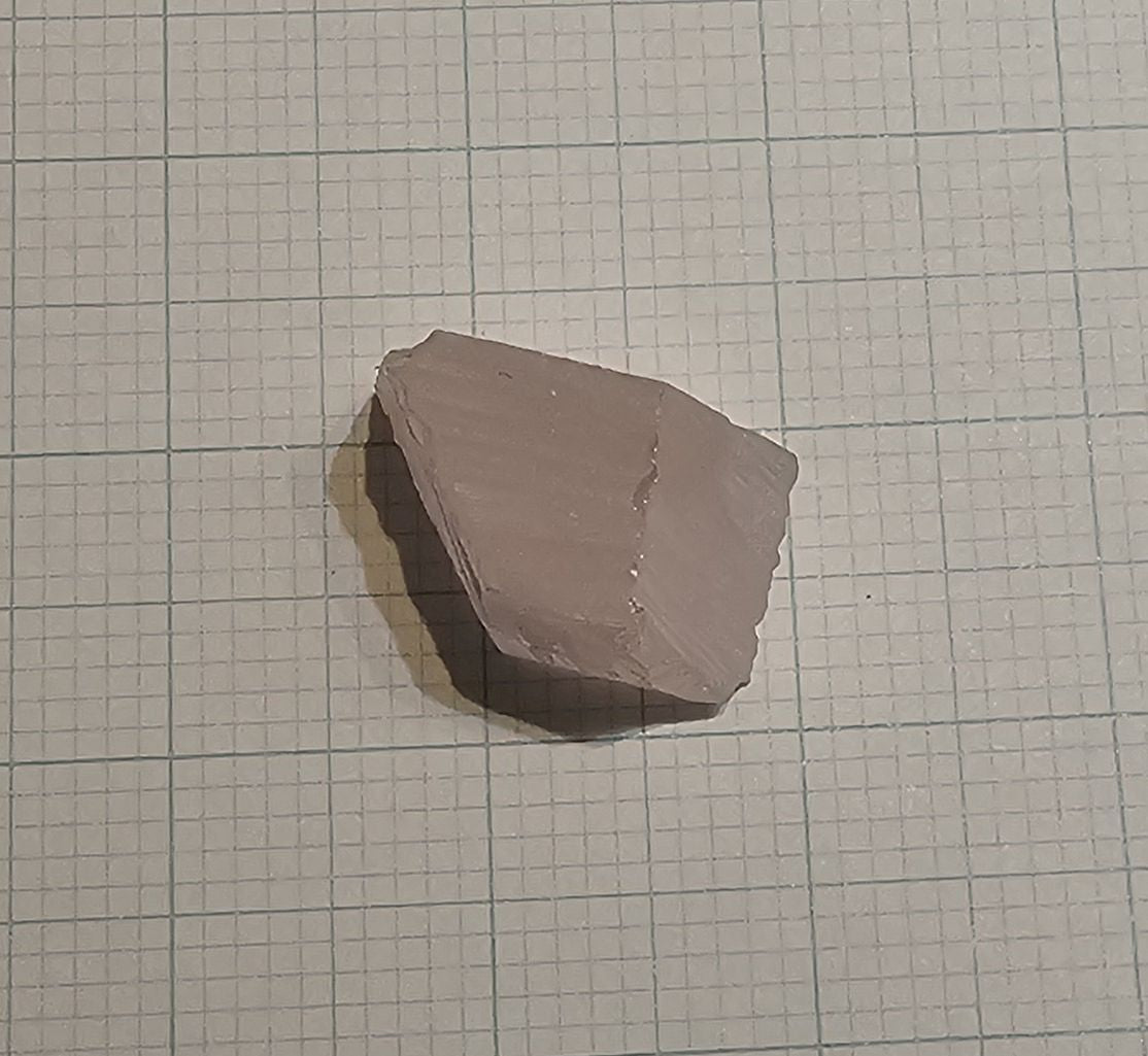 Orange Pink Lithium Niobate Facet Rough, Erbium Linobate Lab Created