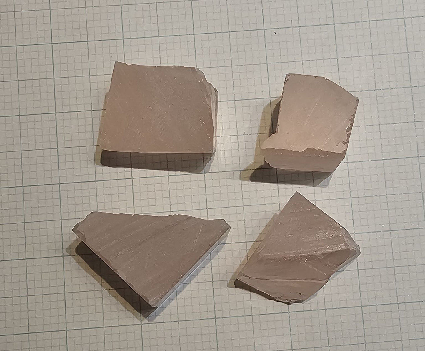 Orange Pink Lithium Niobate Facet Rough, Erbium Linobate Lab Created