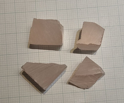 Orange Pink Lithium Niobate Facet Rough, Erbium Linobate Lab Created