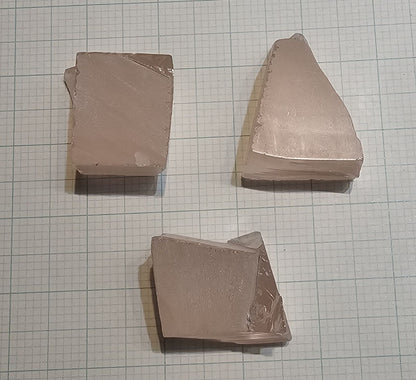 Orange Pink Lithium Niobate Facet Rough, Erbium Linobate Lab Created