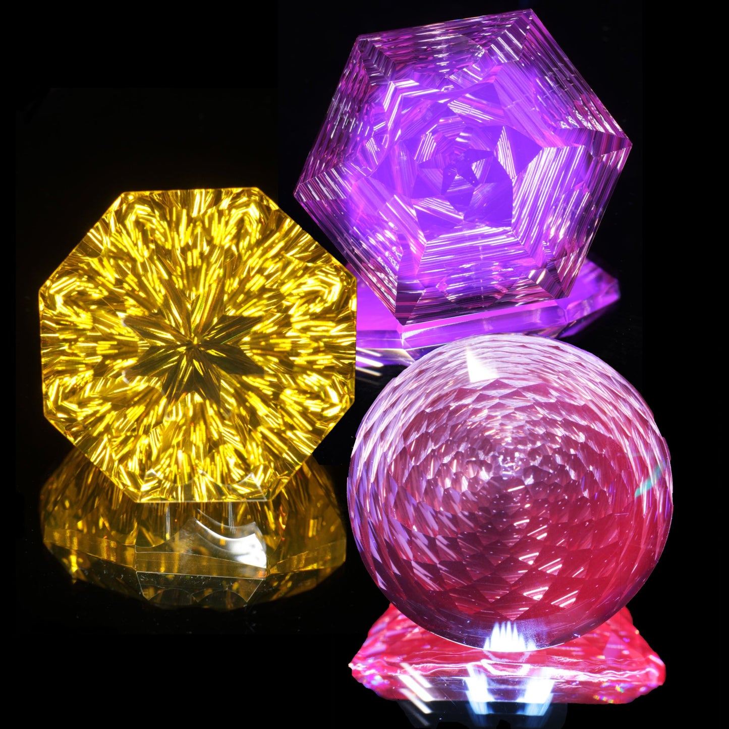 Giant Fantasy Cut Laser Garnets