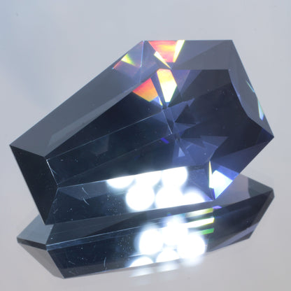 Dusk Purple Laser Garnet Custom Coffin Cut 77ct