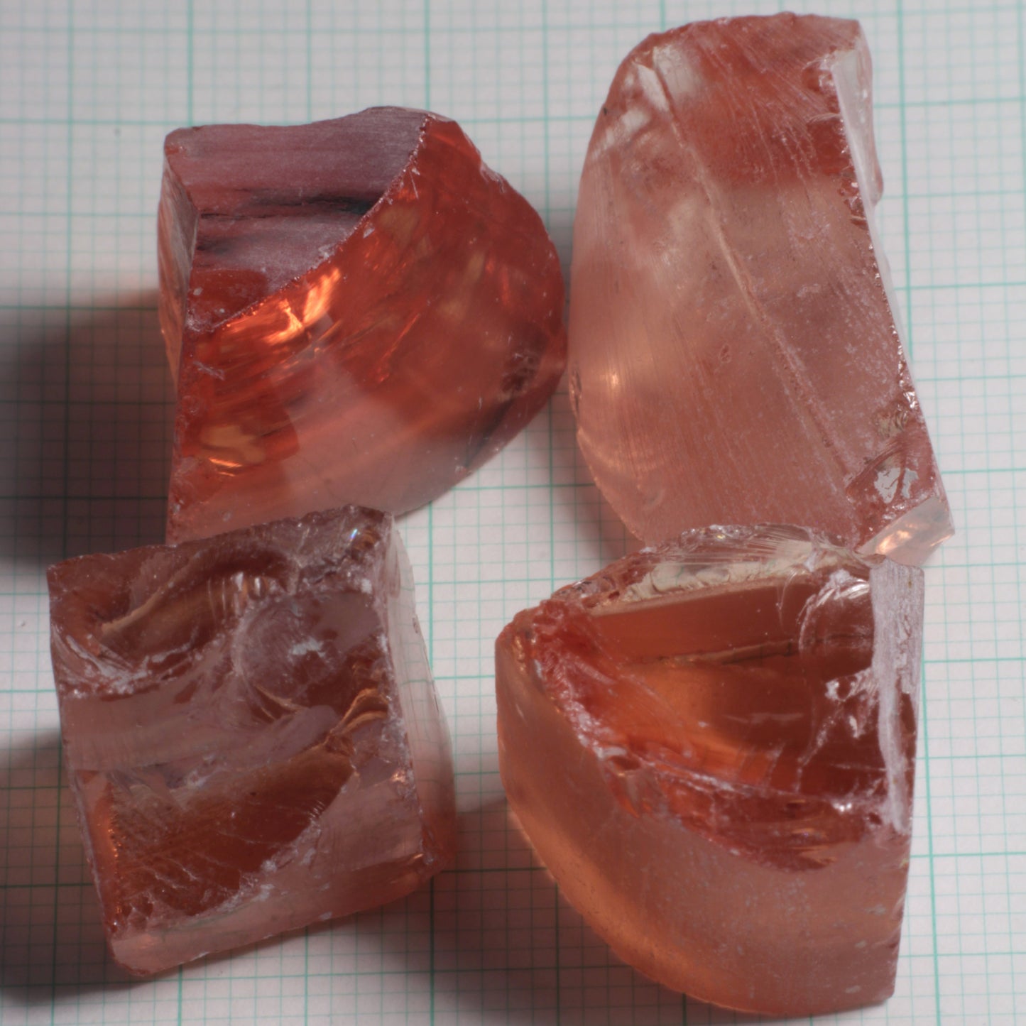 Orange Pink Lab Perovskite Facet Rough, LaserNd+Ce YAP