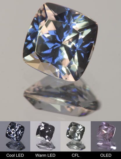 Dusk YAG Dusk Cushion Faceted Gemstone