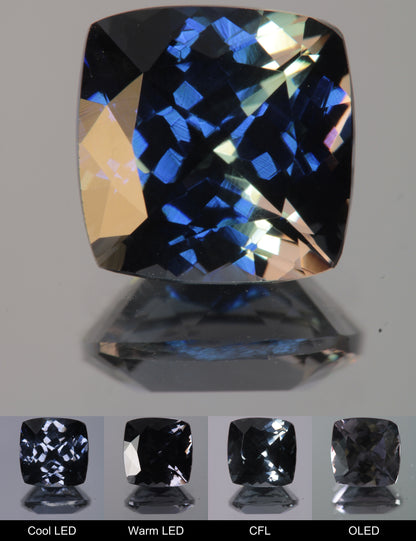 Dusk YAG Dusk Cushion Faceted Gemstone