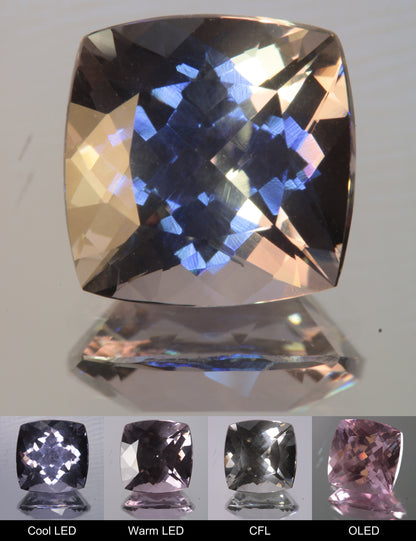 Dusk YAG Dusk Cushion Faceted Gemstone