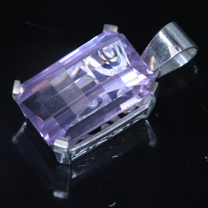 Pure Nd:YAG Jewelry, Violet Laser Garnet in Sterling Silver