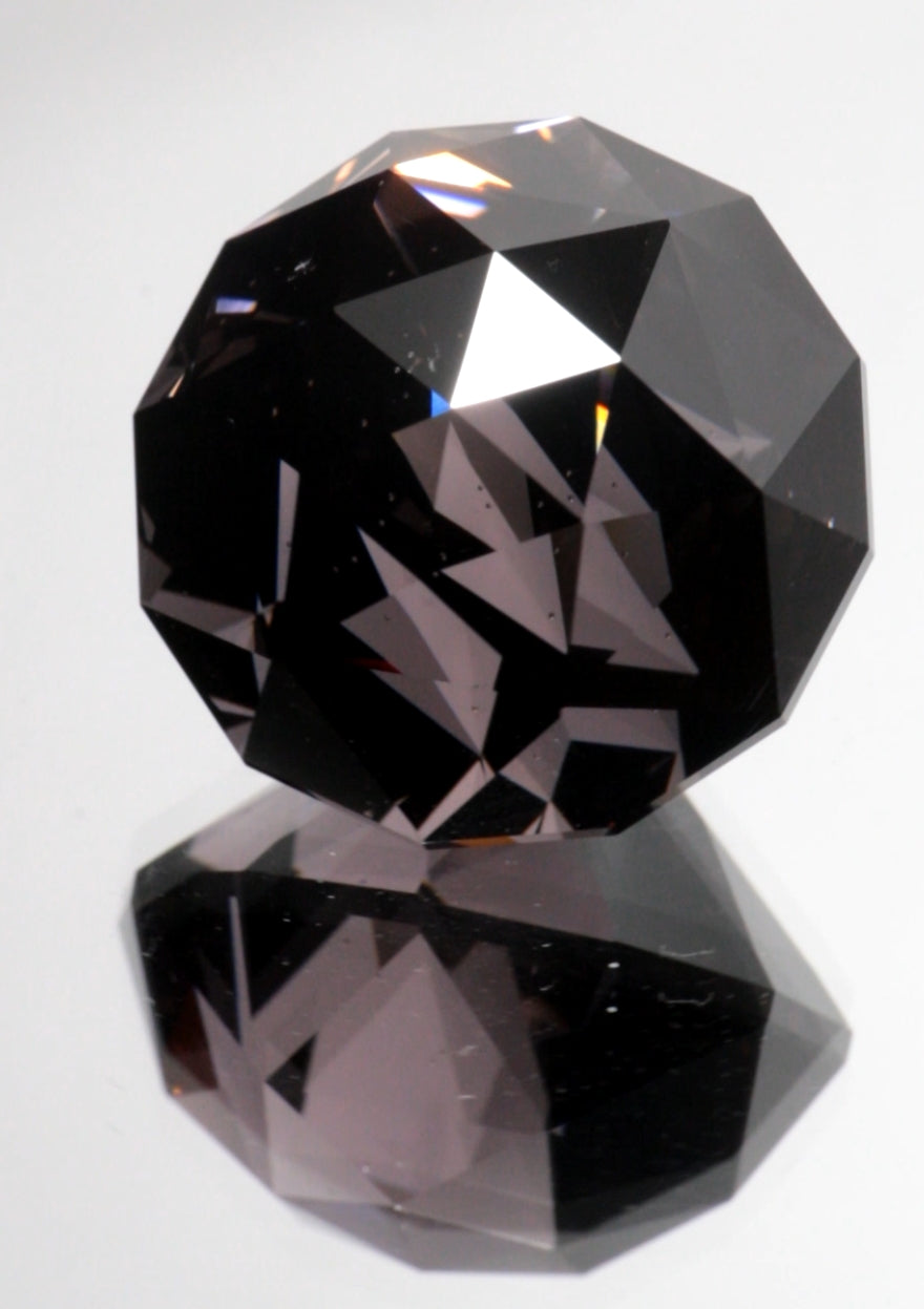 Chipped Pommel Stone in Laser Garnet Custom Cut 71ct