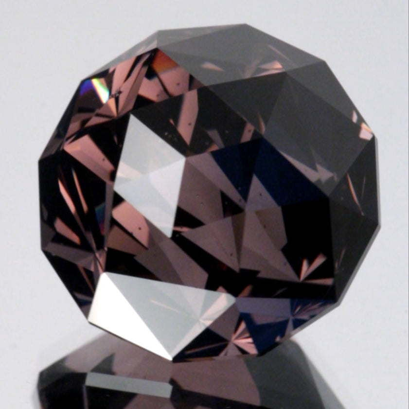 Chipped Pommel Stone in Laser Garnet Custom Cut 71ct